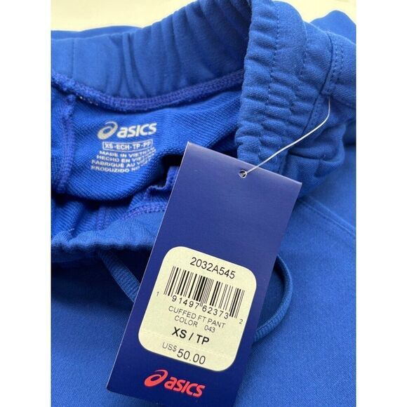 ASICS Women's Cuffed French Terry Jogger, Royal Blue, - Picture 7 of 11